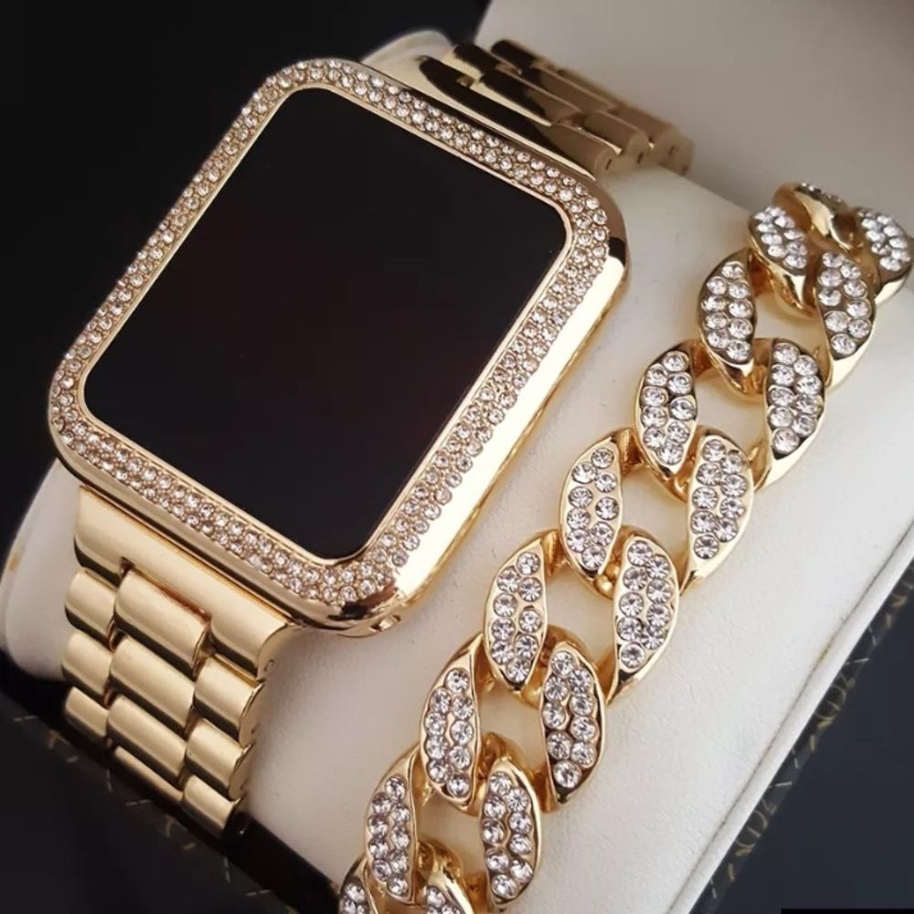 NEW Iced Out Digital Touch Screen Luxury Watch Men - Picture 6 of 6